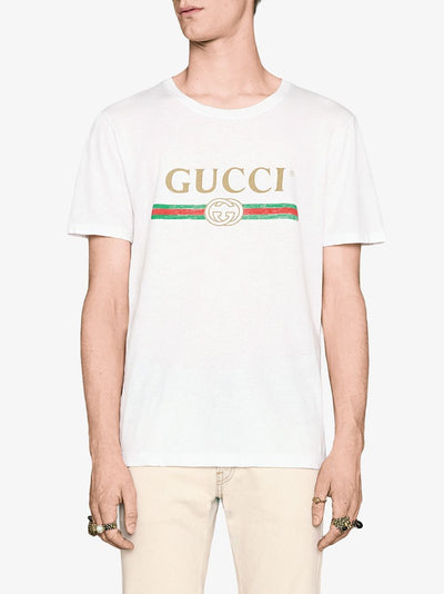 Gucci logo print cotton T-shirt