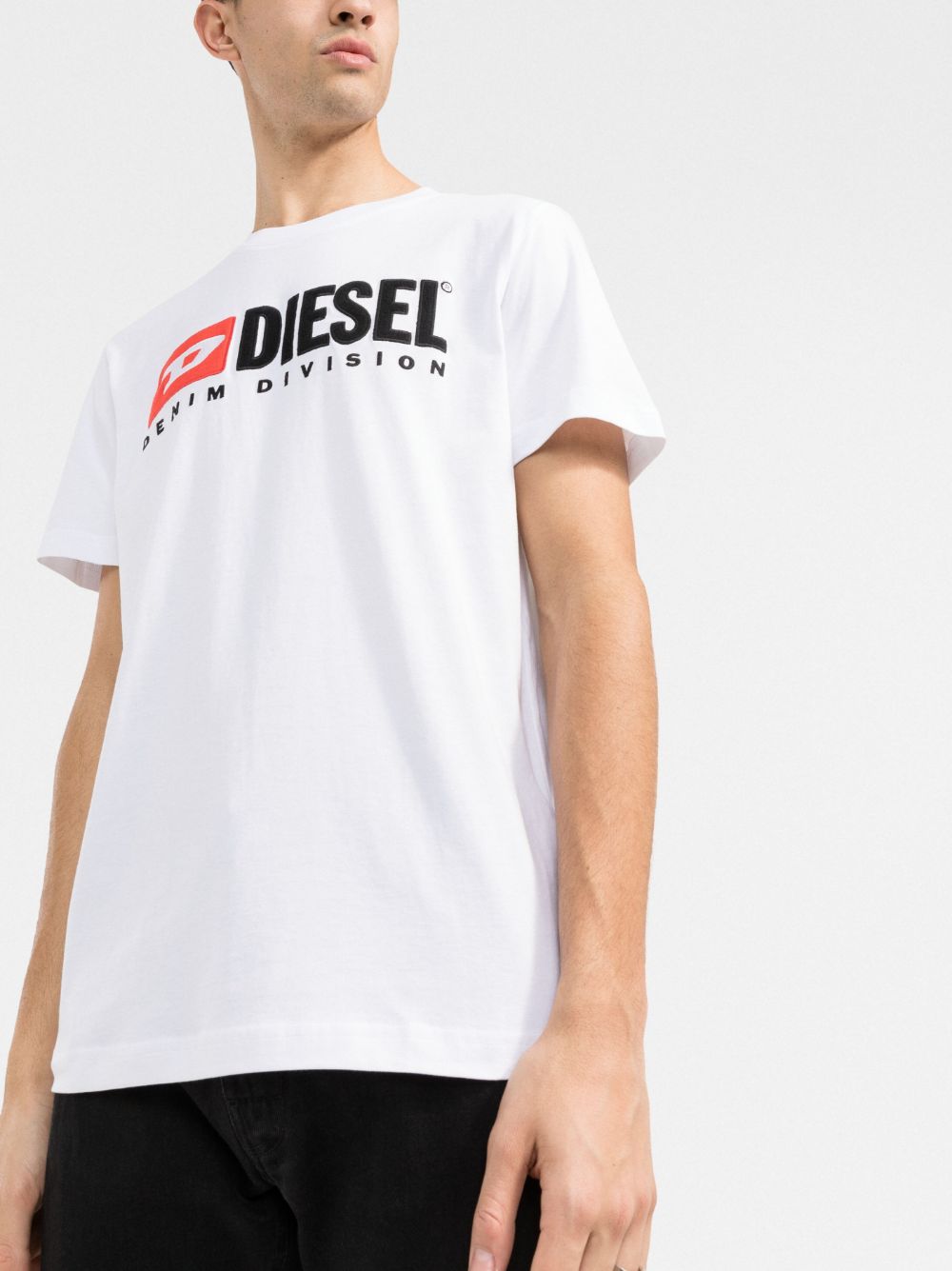 Diesel embroidered-logo cotton T-shirt